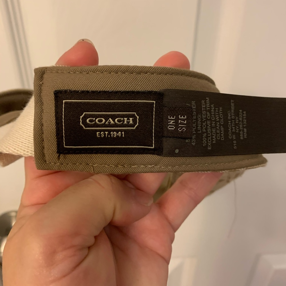 NWOT - Coach Signature Print Visor - OS